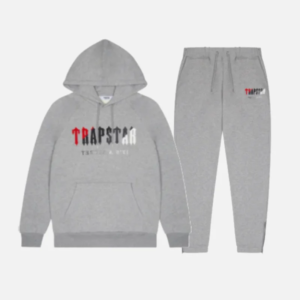Trapstar Chenille Decoded Tracksuit GreyRed 3