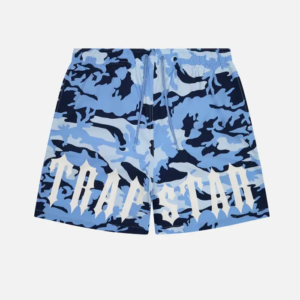 Trapstar Irongate Shorts Blue Camouflage 2