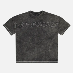 Trapstar Patchwork Script T Shirt Grey 2