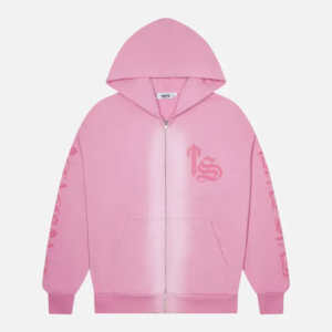 Trapstar Script Spray Hoodie Pink 2