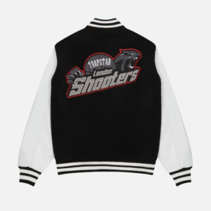 Trapstar Shooters College Jacket Black 5