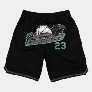 Trapstar Shooters SS23 Basketball Shorts BlackNavy 2 1