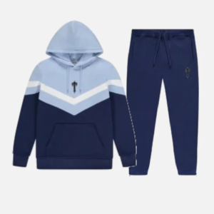 Trapstar V Stripe Tracksuit Navy Blue 3